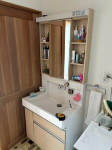 内装・インテリアの施工前の写真（洗面所）